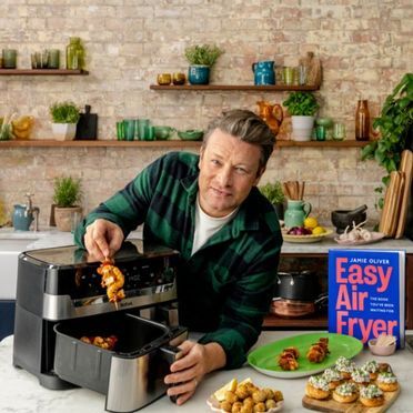 Jamie Oliver by Tefal Dual Drawer Heißluftfritteuse, 8,3 l/2,2 kg Schubladen