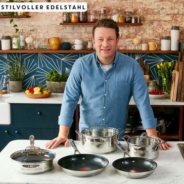 Jamie Oliver by Tefal Cook' Smart Edelstahl-Wokpfanne 28cm E31019