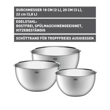 Silit Küchenschüssel-Set, 3-teilig