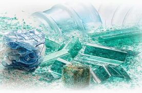 Еко-товарe Projektion mit PCR-Materialien