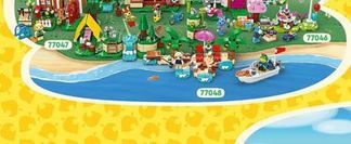 Kinder können ihre eigene LEGO® Animal Crossing™ Welt bauen