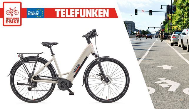 Telefunken City Pedelec RC680 - Elektrofahrrad mit tiefem Einstieg