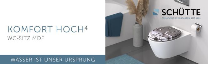 Schütte WC-Sitz »GREY STEEL«, Toilettendeckel mit Absenkautomatik und MDF-Holzkern