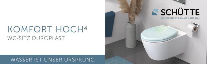 Schütte WC-Sitz FLOWER IN THE WIND, bruchsicher und kratzfest, Absenkautomatik, Standardmaß