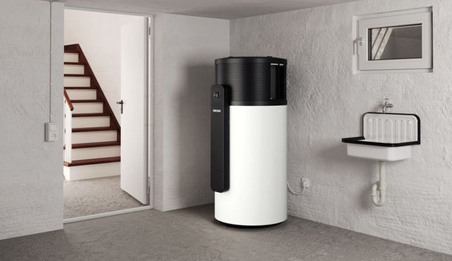 Warmwasser-Wärmepumpe für den Umfluftbetrieb
