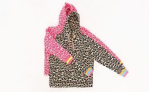 Hoodie "Leo Allover Neon Kante"