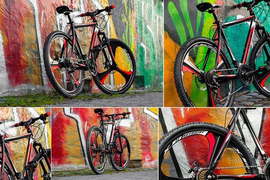 Sharp Hardtail Mountainbike 26 Zoll schwarz-rot 21 Gänge