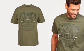 T-Shirt mit lässigem Print
