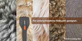 Drei Aufsätze für verschiedene Fellarten