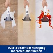 Zwei Aufsätze für unterschiedliche Oberflächen