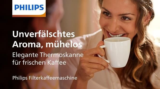 Philips Café Gaia Collection Café Gaia HD7546/20 Filterkaffeemaschine, Thermoskanne