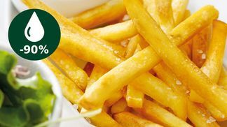 Frittieren mit bis zu 90 % weniger Fett*