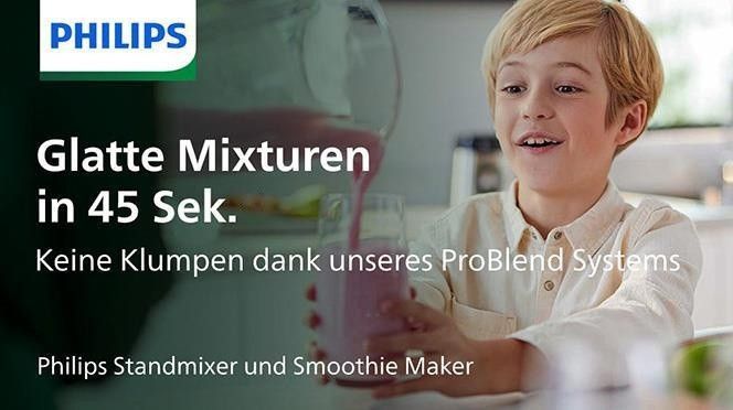 Philips 3000 series HR2291/41 Standmixer ProBlend Crush Tech. 600 W 2 l