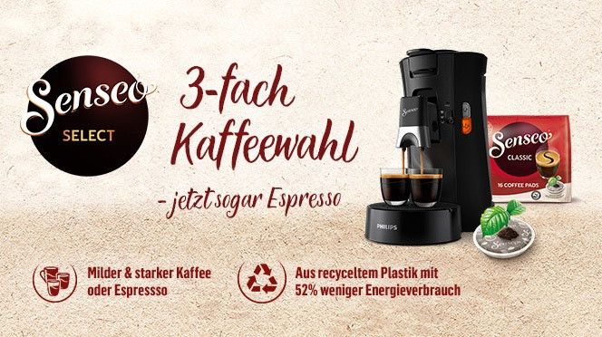 Senseo ® Select CSA230/69 Kaffeepadmaschine