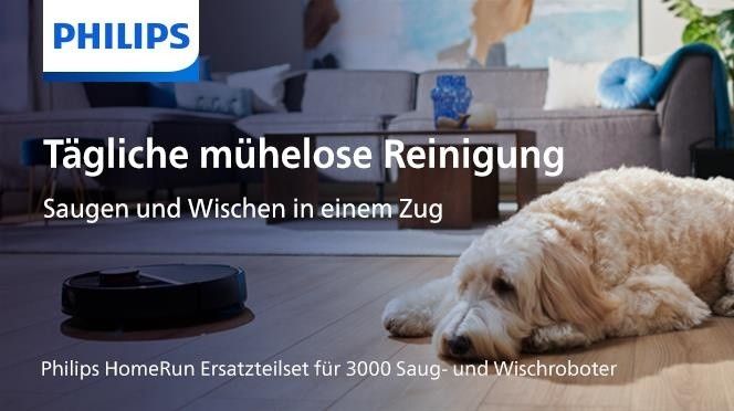 Philips HomeRun XV1433/00 Ersatzteilset HomeRun 3000 Saug- und Wischroboter