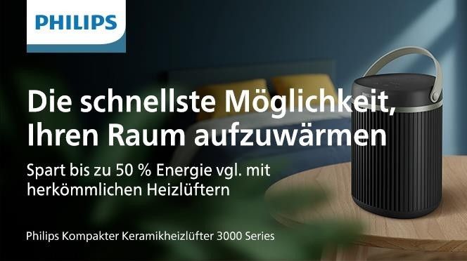 Philips Kompakter Keramikheizlüfter