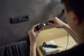 USB-A-Kabel. Plastikfreie Verpackung