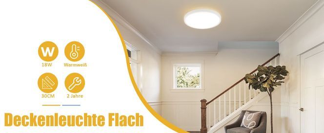 30CM 18W Warme und weiche Flächenleuchte