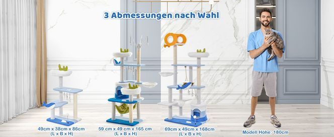 Kratzbaum mit Meeresmotiv von COSTWAY!