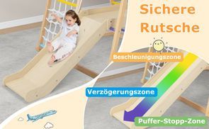 Verlängerte Rutsche mit Pufferzone