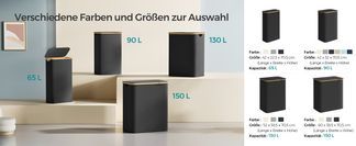 Verschiedene Farben und Größen zur Auswahl