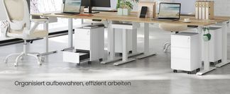 Mobiler Aktenschrank mit 3/4 Schubladen