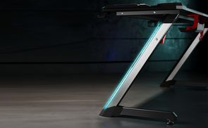 Z-förmigen Schreibtischbeine mit LED RGB Beleuchtung