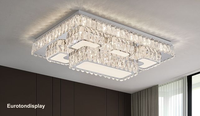 LED Deckenleuchte Kristall Handy App und Fernbedienung 