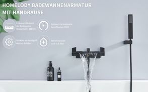 Hochwertiger Badarmatur mit Handbrause