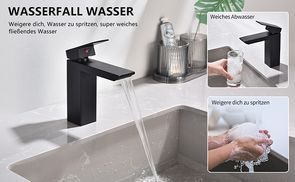 Weicher Wasserfluss, angenehmes Händewascherlebnis!