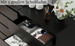 Mit 5 geräumige Schubladen