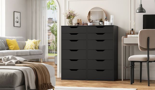Schwarze Kommode von Homfa