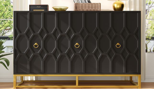 Elegante schwarze Sideboards für Ihren täglichen Bedarf an Wohnkultur.