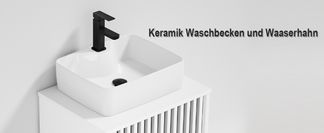 Waschbecken besteht aus hochwertiger Keramik