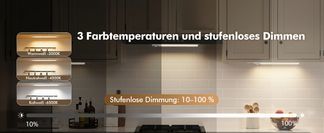 Dreifarbige, stufenlose Dimmung