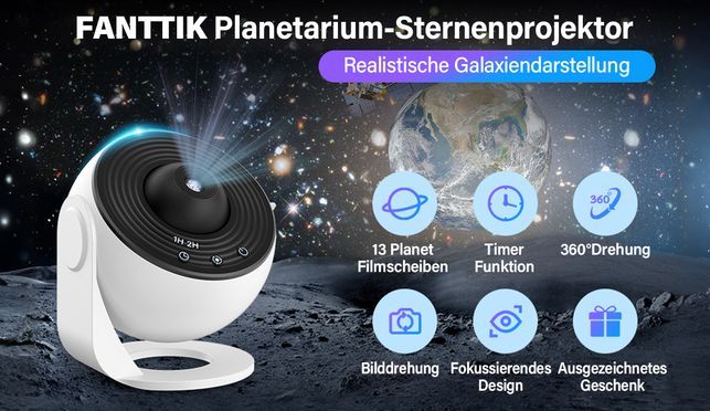 FANTTIK HD Realistischer Planetariumsprojektor