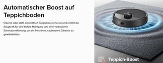 Automatischer Boost auf Teppichboden