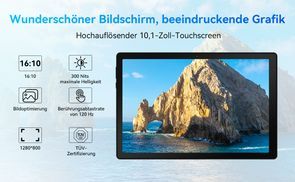 10 Zoll Großbildschirm und Widevine L1 Unterstützung