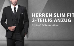 3 teiliger Anzug in 6 Farben und 7 Größen