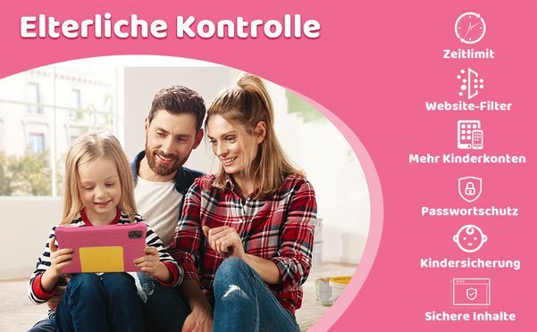 Vorinstalliertes Kidoz & Kindersicherung