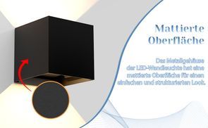 Mattierte Oberfläche