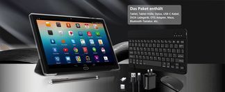 Komplett ausgestattetes Android Tablet Paket 
