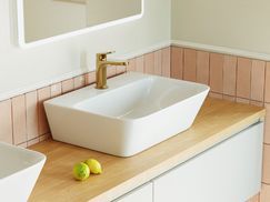 Aufsatzbecken oder wandmontierte Becken