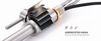 Wasserhahn mit gebürstetem Finish