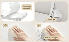 Langlebiges Design Einfach zu reinigen und pflegeleicht