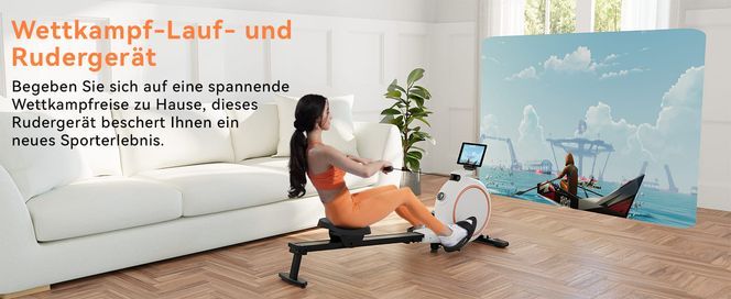 Wettkampf Lauf undRudergerät