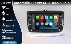 Bluetooth Autoradio Mit Bildschirm Für Golf 5 6 VW Golf Polo