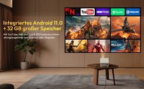 Integriertes Android 11.0 + 32 GB großer Speicher