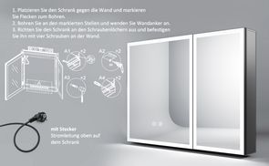 vormontiert geliefert, mit Netzadapter