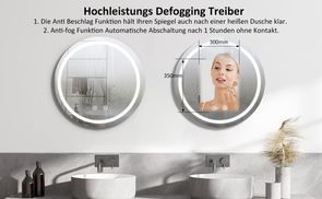 Größere Antibeschlagfläche